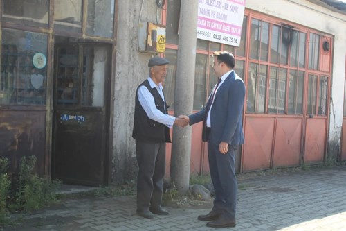 Kaymakamımız Oğuz YİĞİT sanayi esnafımızı ziyaret etti.